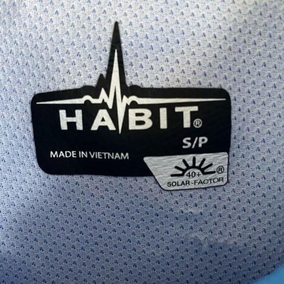 Habit Women’s Small Blue Collared Outdoor Sun Protection Fishing Vented Shirt - Picture 4 of 14